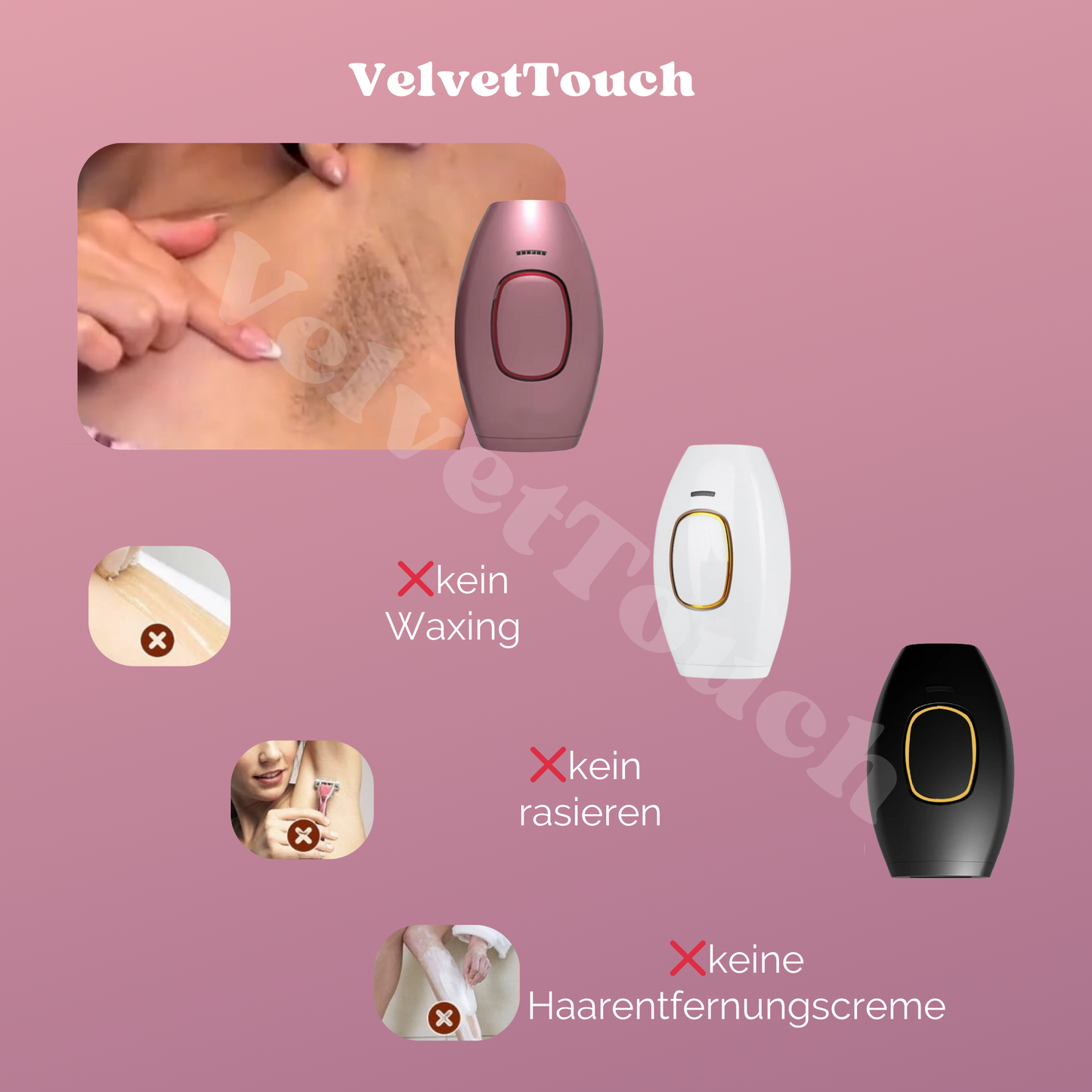VelvetTouch IPL – Dauerhafte Haarentfernung für Seidig Glatte Haut 🌟
