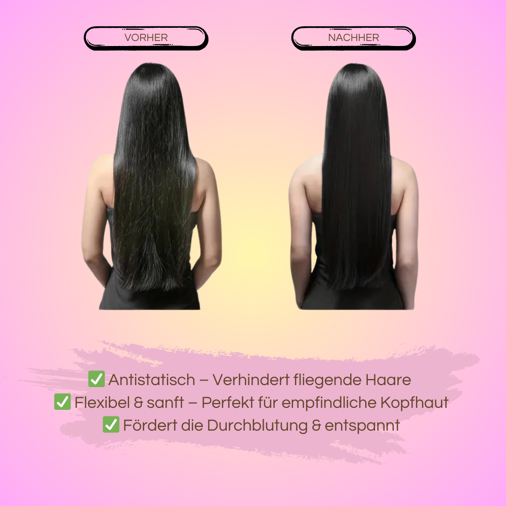 GlideEase - Selbstreinigende Massage-Haarbürste mit Anti-Verfilzungs-Technologie 🌟