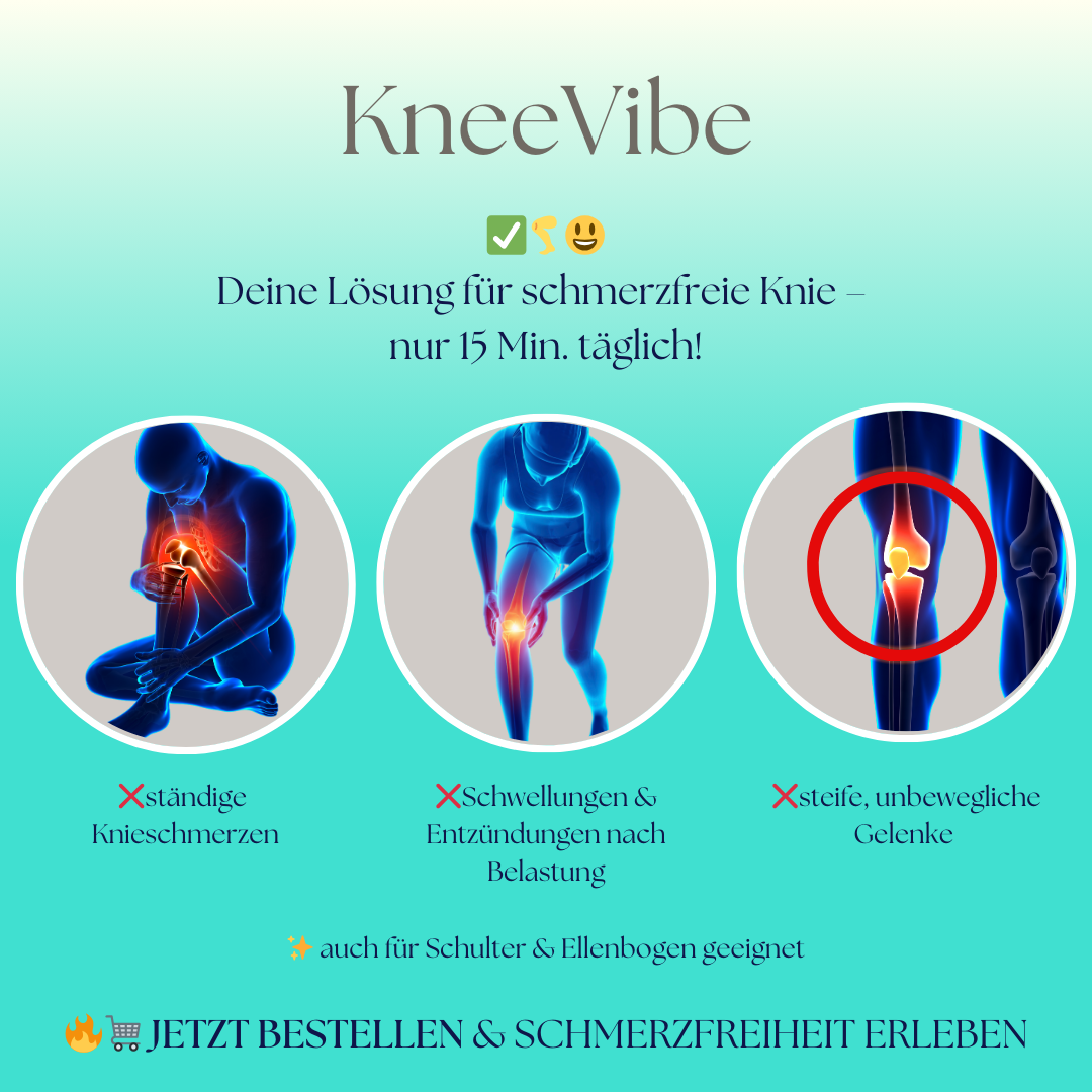 KneeVibe - Entspannende Vibrationsmassage für schmerzfreie & aktive Knie 🌟