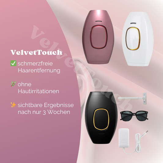 VelvetTouch IPL – Dauerhafte Haarentfernung für Seidig Glatte Haut 🌟