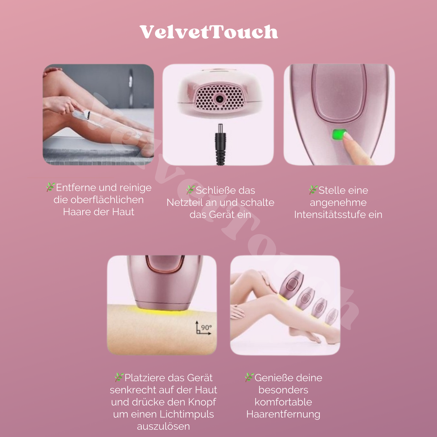 VelvetTouch IPL – Dauerhafte Haarentfernung für Seidig Glatte Haut 🌟